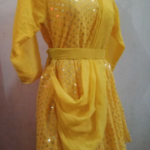 Yellow 💛 Haldi Ceremony Dress