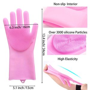 DISHWASHING GLOVES WITH SCRUBBER