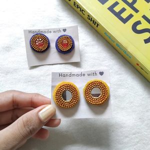 @60/- Rs Studs 💛💜✨️