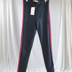 Mango Navy Skinny Legging Pant ( Women )