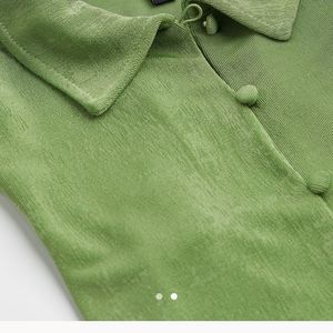 H&M Green Crop Tee