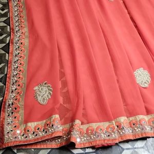 Heavy Border Saree