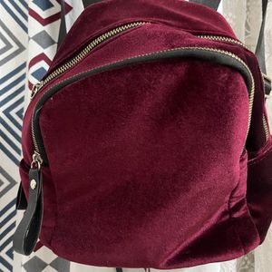 Velvet Maroon Backpack