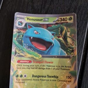 Pokemon Vensaur Ex Card HP 340 Stage 2