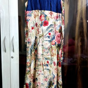 Floral Cold Shoulder Kurta