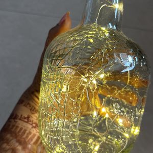 glass bottle lamp for home decore