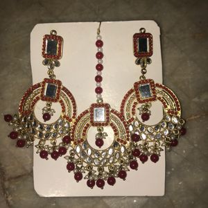 Earrings and Bindiya Set 😍❤️