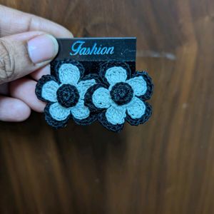 Handmade Crochet Flower Earrings
