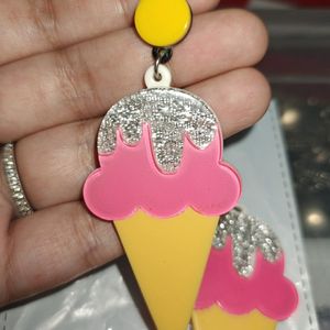 Ice Cream Shape Quirky Earings