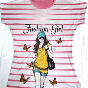 Beautiful Pink Fashion Girl Top