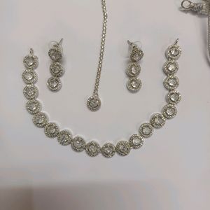 American Diamond Jewellery Set