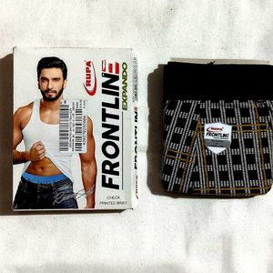 Branded Check Printed Men Brief