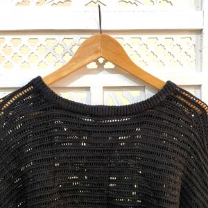 Pinterest Crochet Black Oversized Top By Lindex