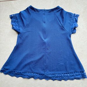 Blue Babydoll Top