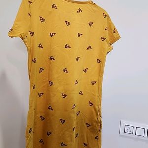 THE SOULED STORE PIZZA TSHIRT DRESS