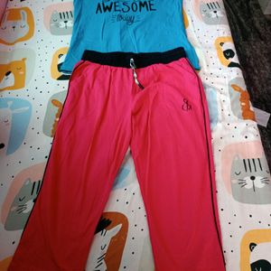 Women's Top And Capri Set (New)