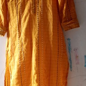 Libas Mustard Kurta