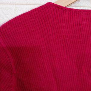 Pink Woolen Tops