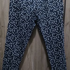 Y2k Mid Waist Floral Jeans