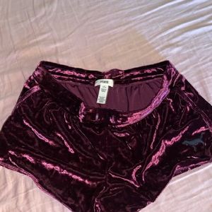 Cute Velvet Pink Short