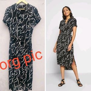 Imported High'low Front Open Dress