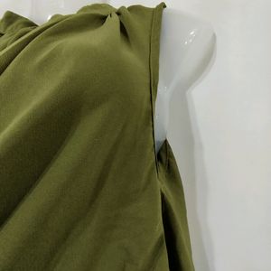 Olive Green Loose Fit Top ( Women)