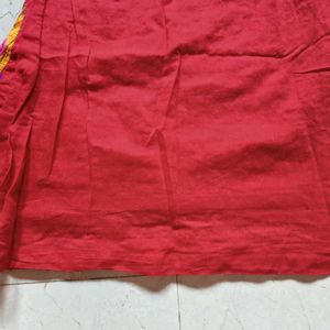 Red Embroidered Kurti