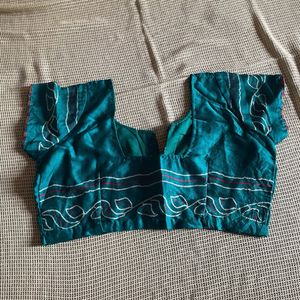 Bandhani Saree With Stitched Blouse