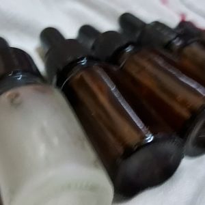 6 Serum Bottles Empty