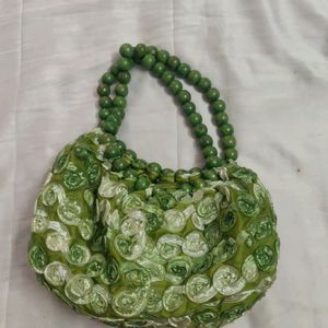 New Not Much Used Cute Green Hand Bag