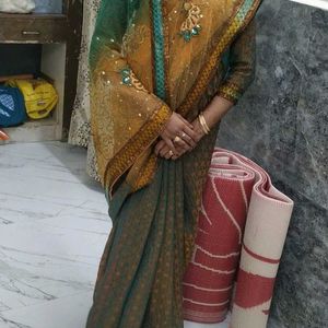 Double CLR Net Sarees