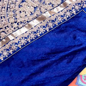 Navy Blue Party Wear Saree 💙