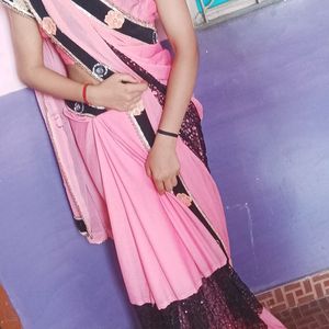 Pink 🩷 Colour Saree 😍