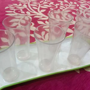 Plastic Glasses Set Of 6