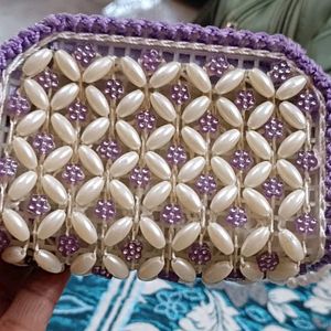 Pearl Wallet For Women .