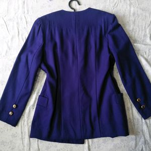 Vintage Collarless Blazer