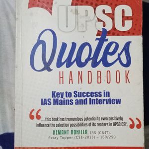 UPSC Quote Handbook