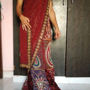 Wedding Saree Cum Lehenga