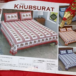 BRAND NEW 🐘 ELEPHANT KHUBSURAT 100% COTTON DOUBLE BED BEDSHEET JAIPURI