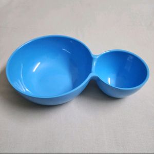 New Blue Double Chip N Dip Bowls