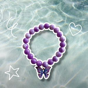 Purple Butterfly Bracelet