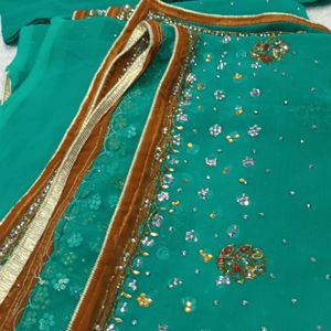 Heavy work saree