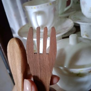 Wooden Fork And Spoon