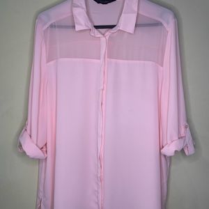 Dorothy Perkins Pink Georgette Shirt