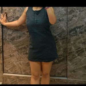 Charcoal Grey Denim Dress