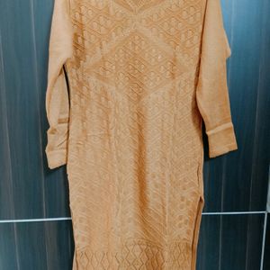 Orange Woollen Kurta