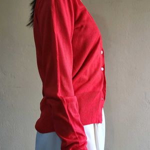 Red Open Cardigan 🎀