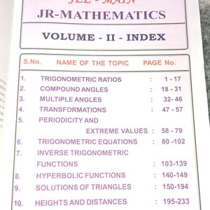 Mathematics JEE MAIN 1ST YEAR BOOK