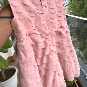 New Peach Party Wear Dress