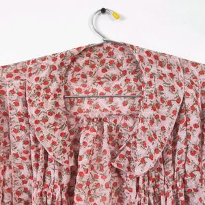 Korean imported floral shrug